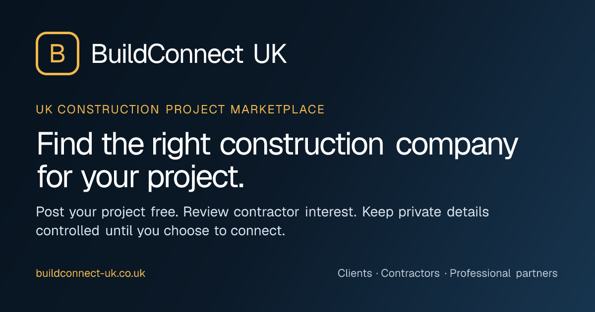 BuildConnect UK expands free professional project-referral routes for UK construction and property professionals