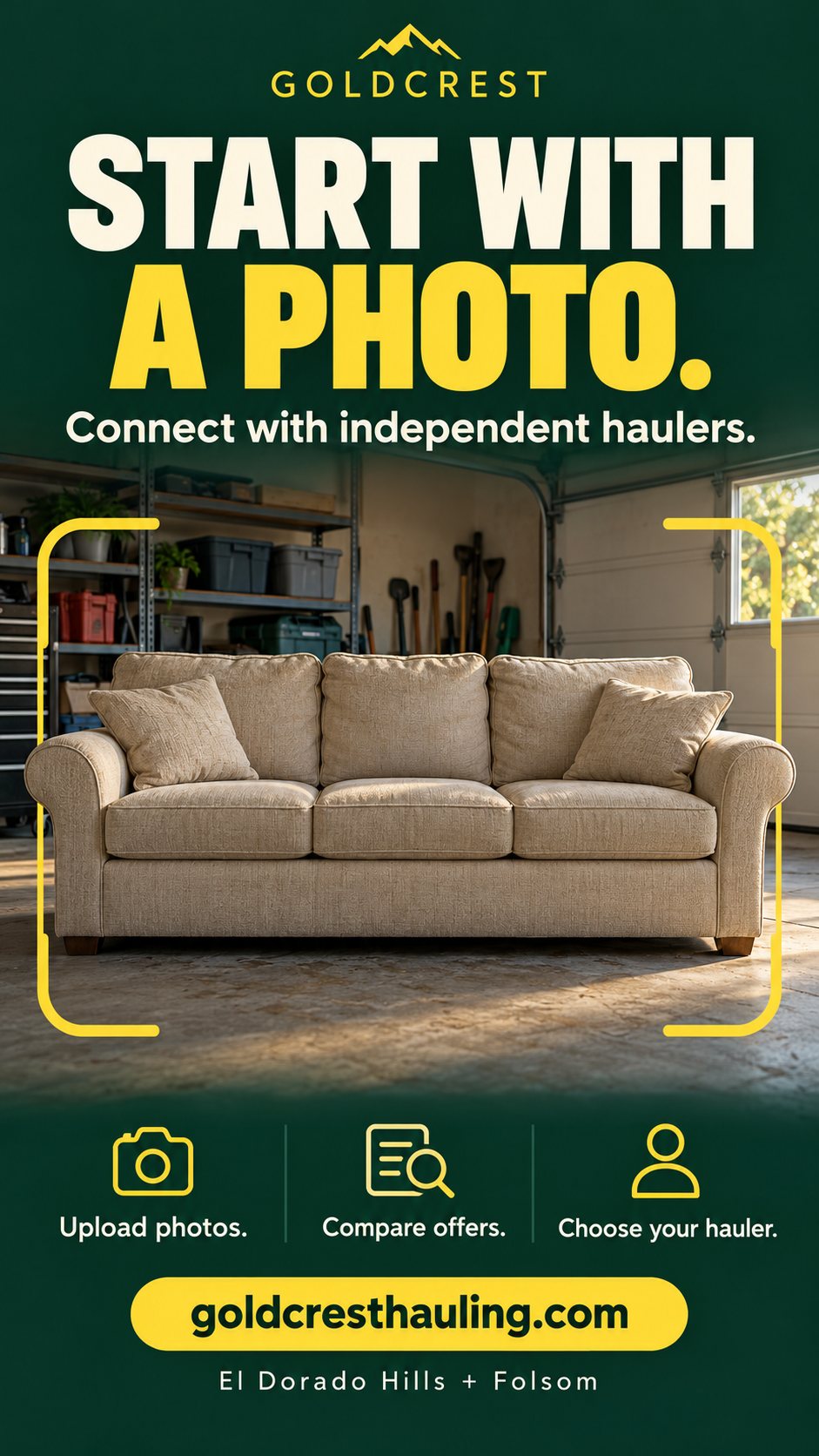 Goldcrest adds illustrated guides for couch pickup and local garage cleanouts