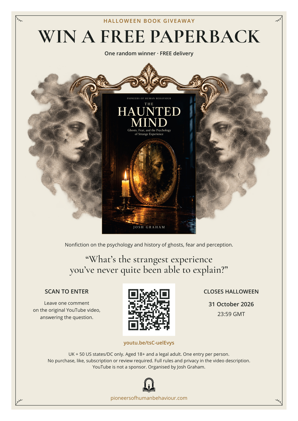 Lincoln author offers free paperback and delivery in The Haunted Mind Halloween giveaway