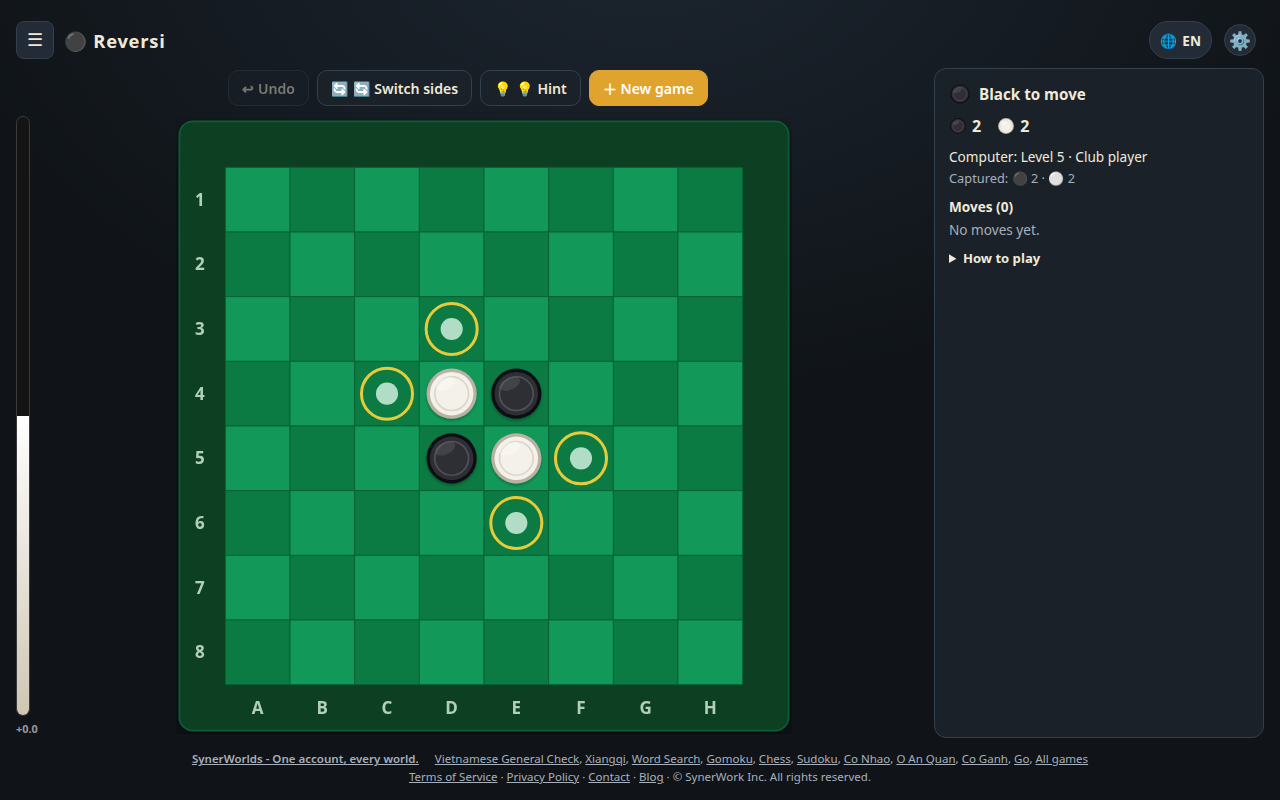 SynerWorlds Brings Reversi to the Browser in 26 Languages, No Downloads, No Ads, Just Play